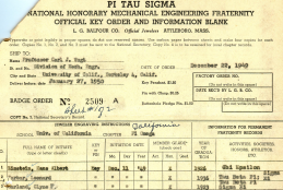 Hans Albert Einstein's registration at University of California Berkeley